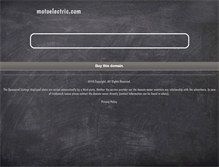 Tablet Screenshot of motoelectric.com